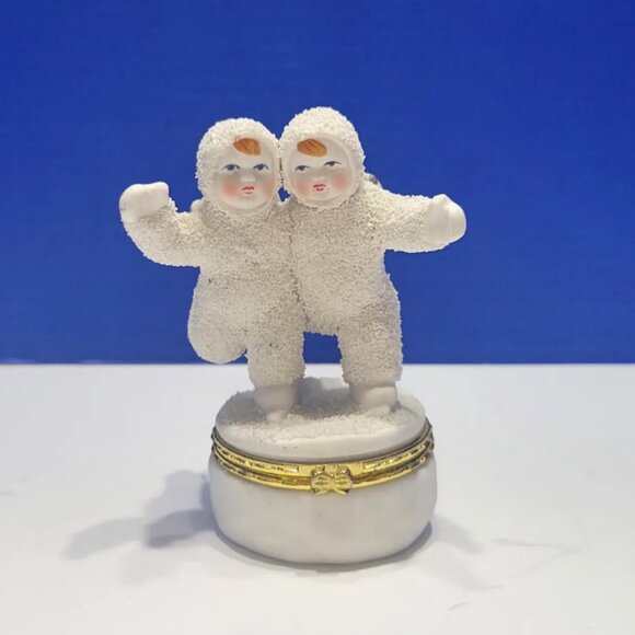 Vintage Snowbabies Trinket Box - Picture 1 of 5